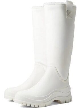 NWT Sam Edelman Lessie White Waterproof Winter Boots Rain Tall Women's 9